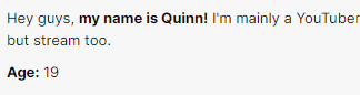 Quinn Benet　年齢